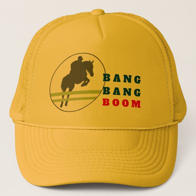 Casquette Chapeau camionneur de bang boom (Devant)