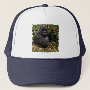 Casquette Chapeau d'art de la faune de Mountain Gorilla