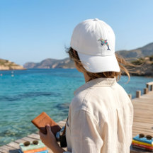 Chapeau dauphin océan boho floral
