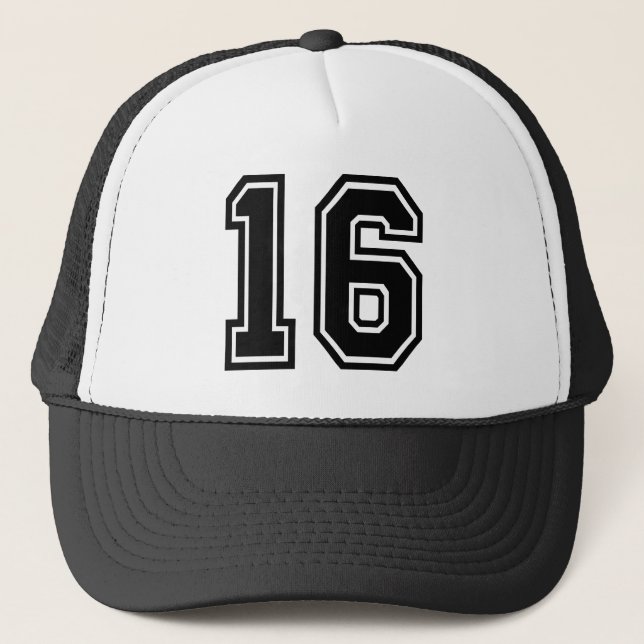 Casquette Chapeau de camion 16e anniversaire (Devant)