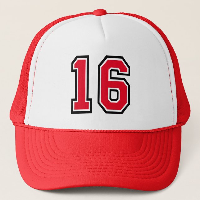Casquette Chapeau de camion 16e anniversaire (Devant)