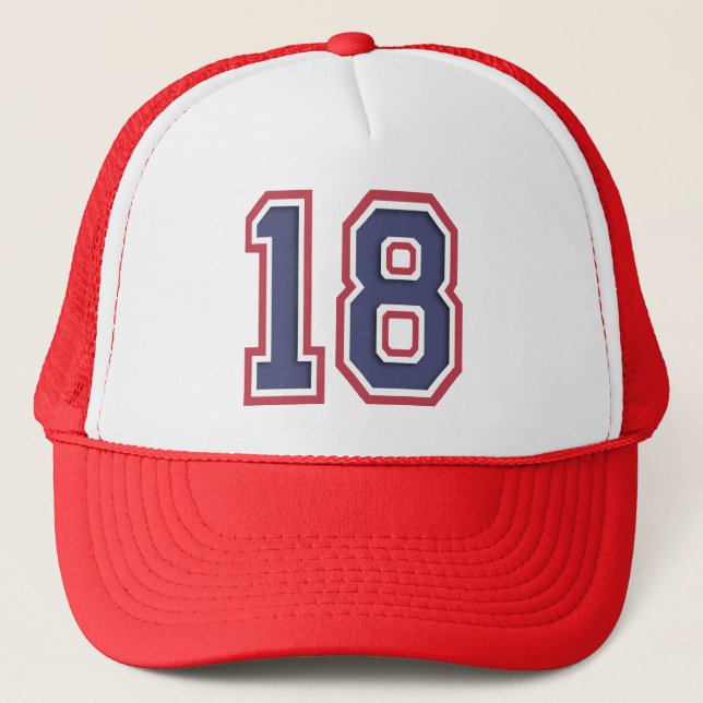 Casquette Chapeau de camion 18e anniversaire (Devant)