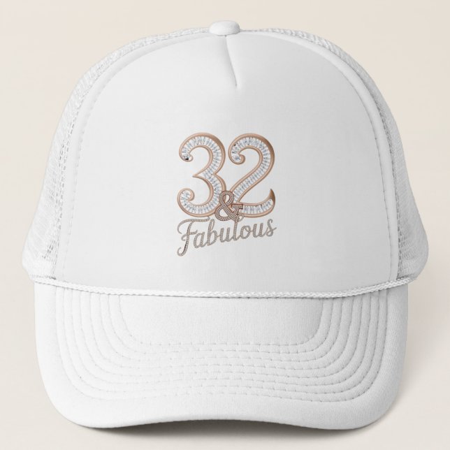 Casquette Chapeau de camion - 32 et fabuleux (Devant)