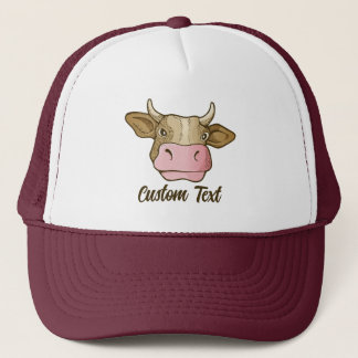 Casquette Chapeau de camion à tête de vache