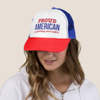 Chapeau de camion américain fier