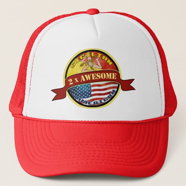 Casquette Chapeau de camion américain sicilien (Devant)