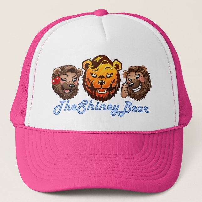 Casquette Chapeau de camion avec logo, émotes et texte styli (Devant)