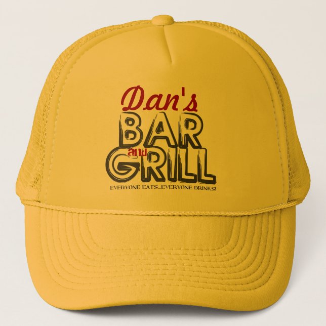 Casquette Chapeau de camion-bar et grill (Devant)