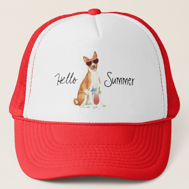 Casquette Chapeau de camion Basenji été (Devant)
