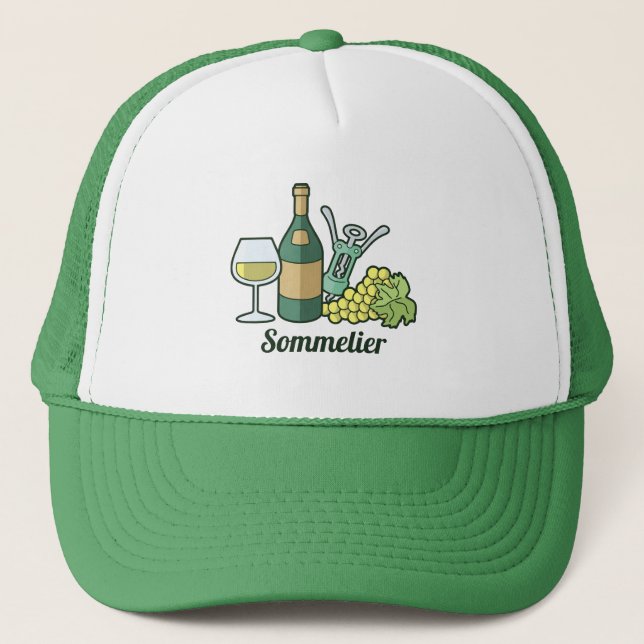 Casquette Chapeau de camion blanc (Devant)