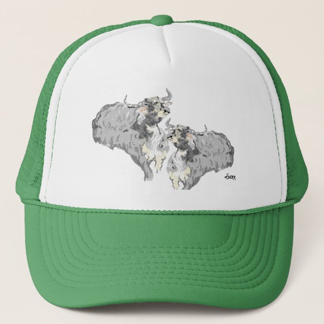 Casquette Chapeau De Camion : Buffalo En Course (Devant)