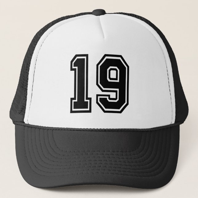 Casquette Chapeau de camion classique 19e fête d'anniversair (Devant)