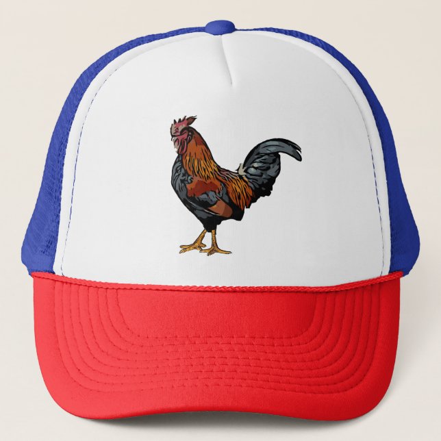 Casquette Chapeau de camion coq (Devant)