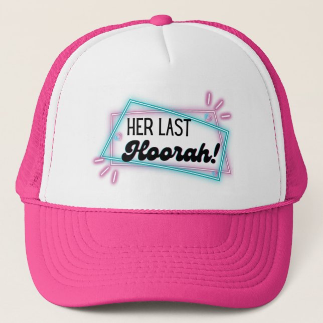 Casquette Chapeau de camion de bachelorette (servante d'info (Devant)