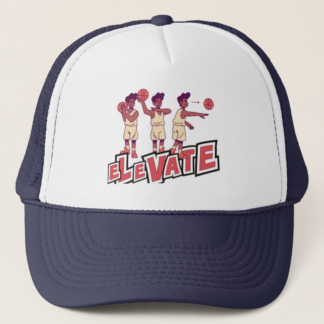 Casquette Chapeau de camion de basketball haut (Devant)
