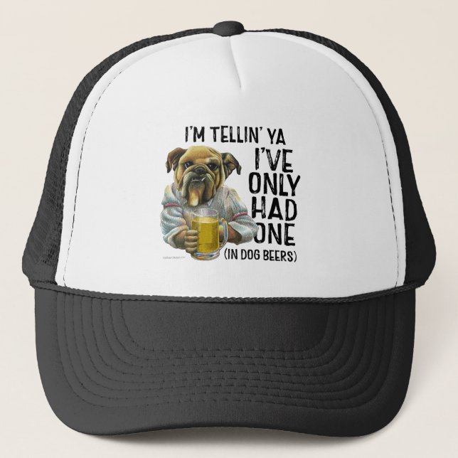 Casquette Chapeau de camion de bières de chien (Devant)
