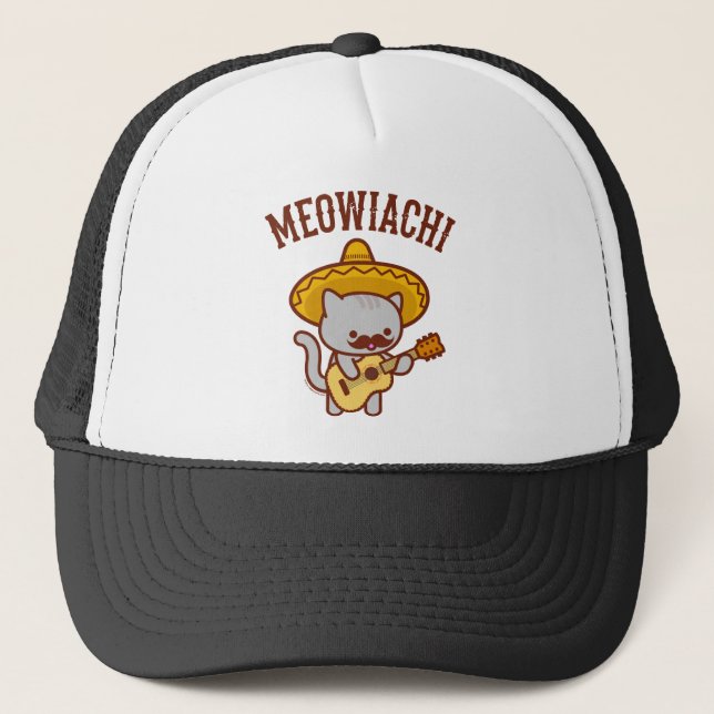 Casquette Chapeau de camion de chat Meowiachi (Devant)