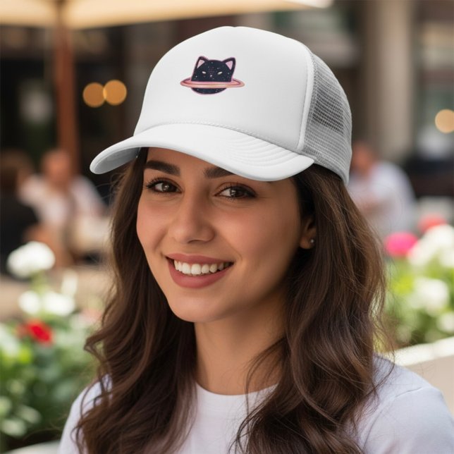 Casquette Chapeau de camion de chat Planet (Créateur téléchargé)