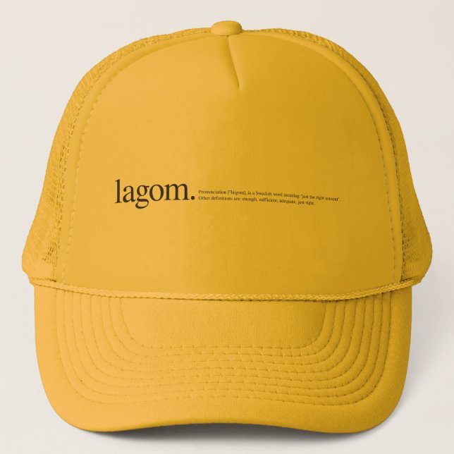 Casquette Chapeau de camion de définition Lagom (Devant)