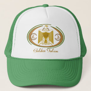 Casquette Chapeau de camion de faucon d'or de la culture ara