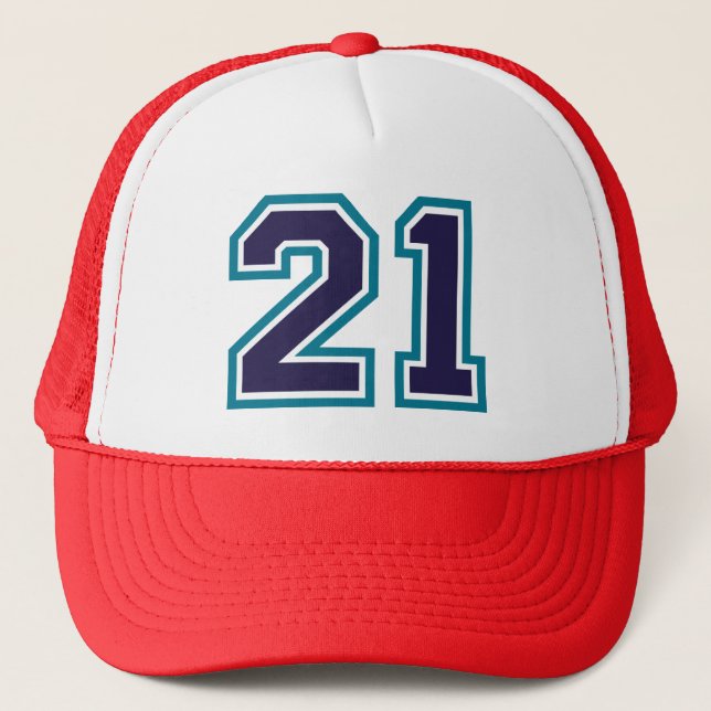 Casquette Chapeau de camion de fête du 21e anniversaire (Devant)