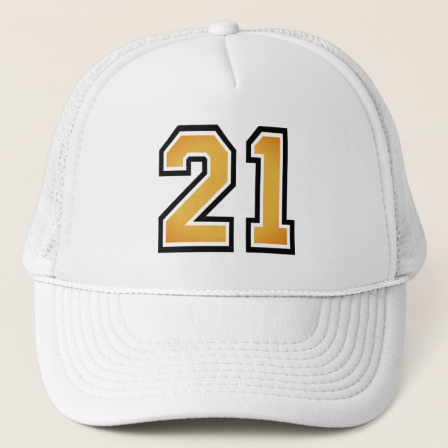 Casquette Chapeau de camion de fête du 21e anniversaire (Devant)