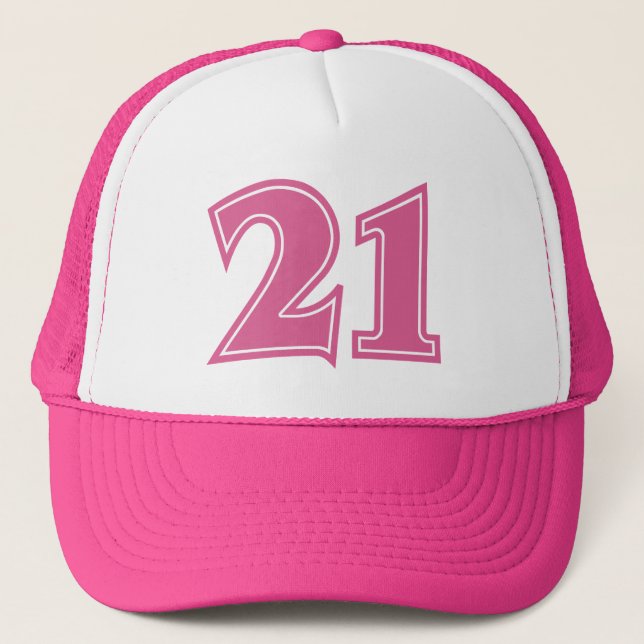 Casquette Chapeau de camion de fête du 21e anniversaire (Devant)