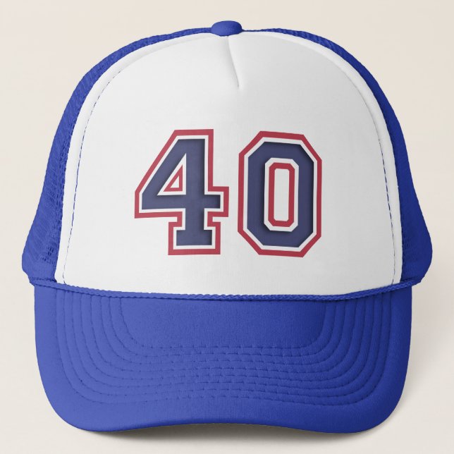 Casquette Chapeau de camion de fête du 40e anniversaire (Devant)