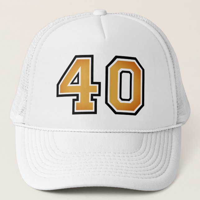 Casquette Chapeau de camion de fête du 40e anniversaire (Devant)