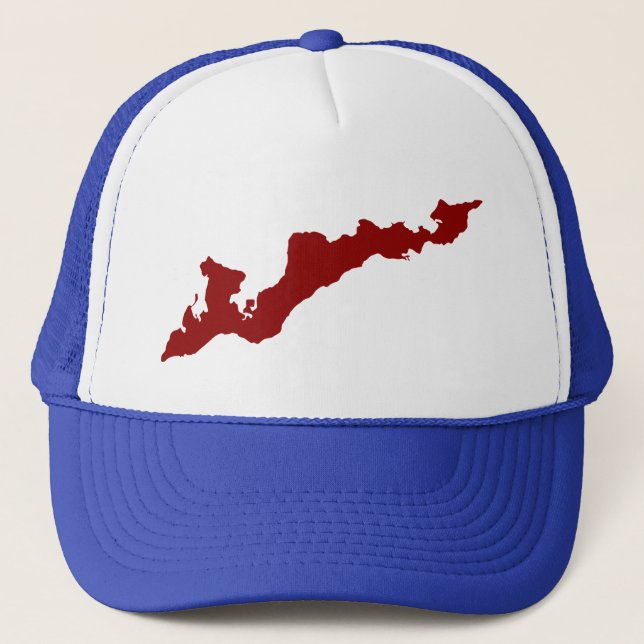 Casquette Chapeau de camion de Fishers Island - Rouge (Devant)
