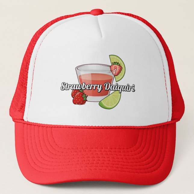 Casquette Chapeau de camion de fraise Daiquiri (Devant)
