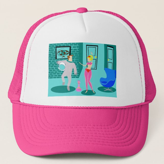 Casquette Chapeau de camion de génie magique Retro (Devant)