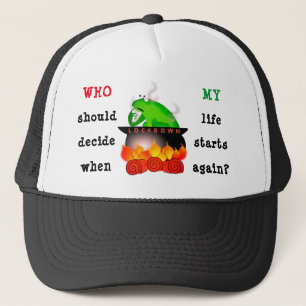 Casquette Chapeau de camion de grenouille en ébullition