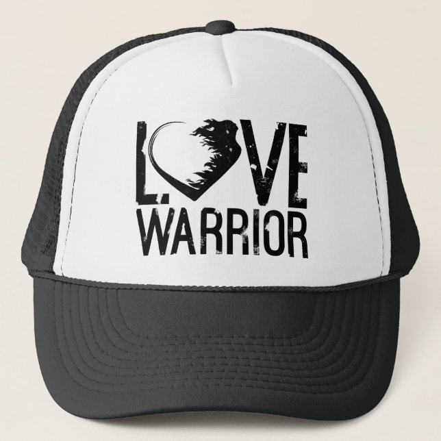 Casquette Chapeau de camion de guerrier d'amour (Devant)