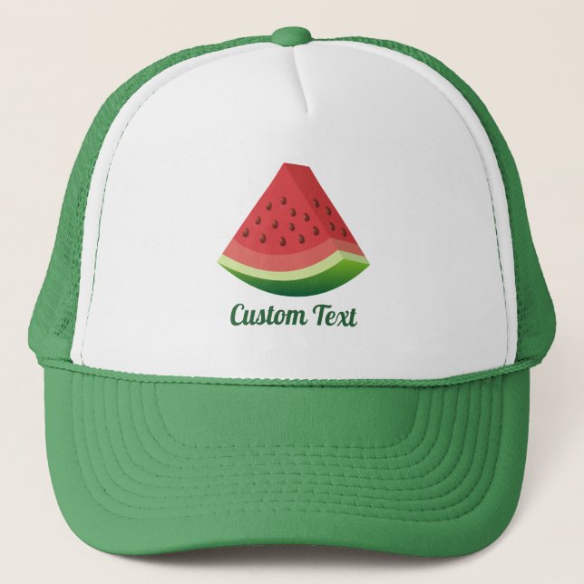 Casquette Chapeau de camion de la tranche de pastèque (Devant)