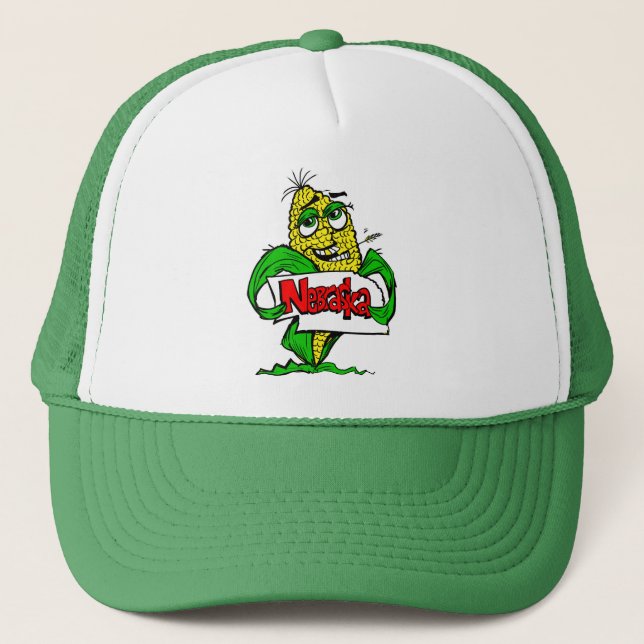 Casquette Chapeau de camion de maïs mou du Nebraska (Devant)