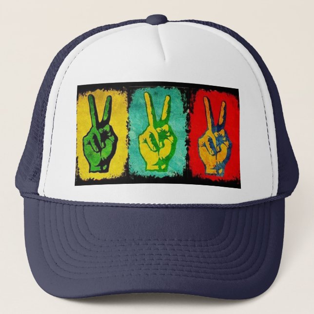 Casquette Chapeau de camion de paix (Devant)