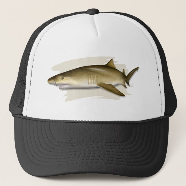 Casquette Chapeau de camion de requin citron (Devant)