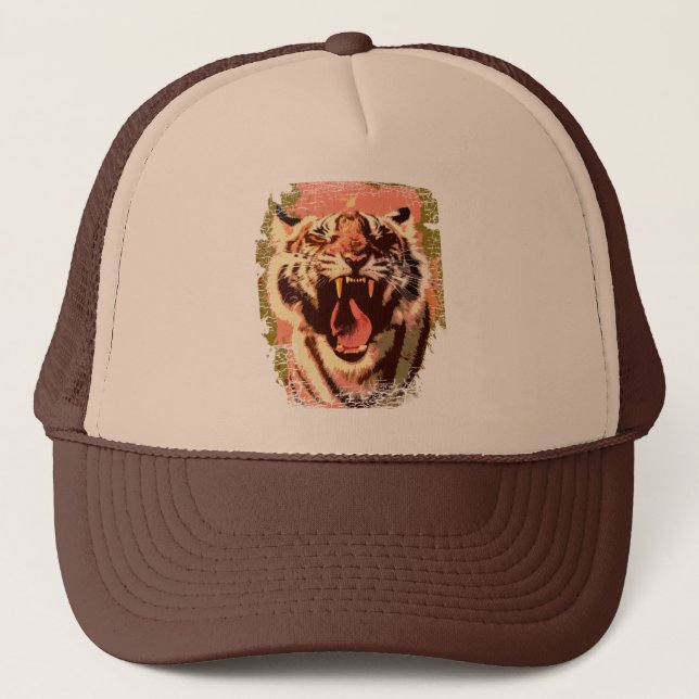 Casquette Chapeau de camion de tigre (Devant)