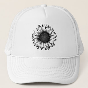 Casquette Chapeau de camion de tournesol