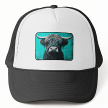 Chapeau de camion de vache Highland, chapeau de ca