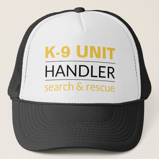 Casquette Chapeau de camion d'officier K9 (Devant)