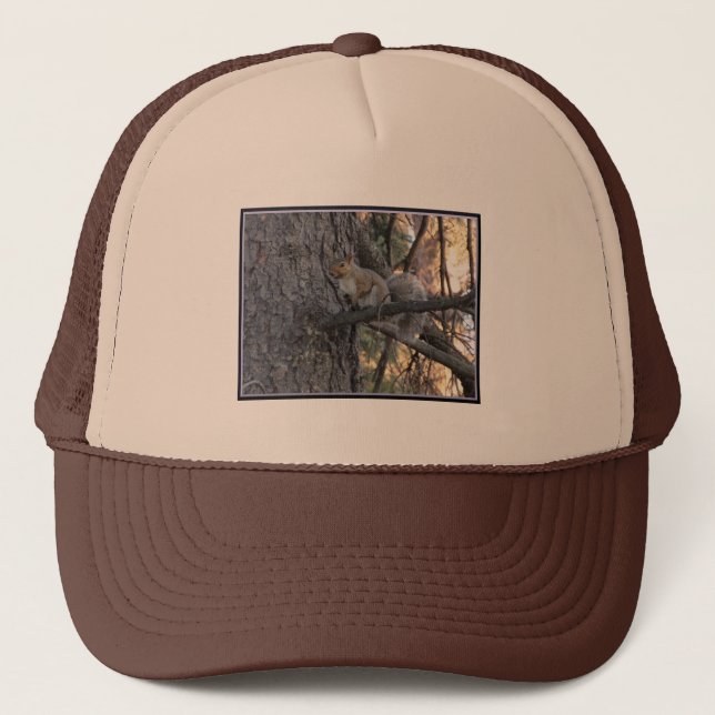 Casquette Chapeau de camion écureuil d'arbre (Devant)