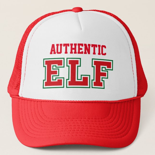 Casquette Chapeau de camion ELF de Noël (Devant)