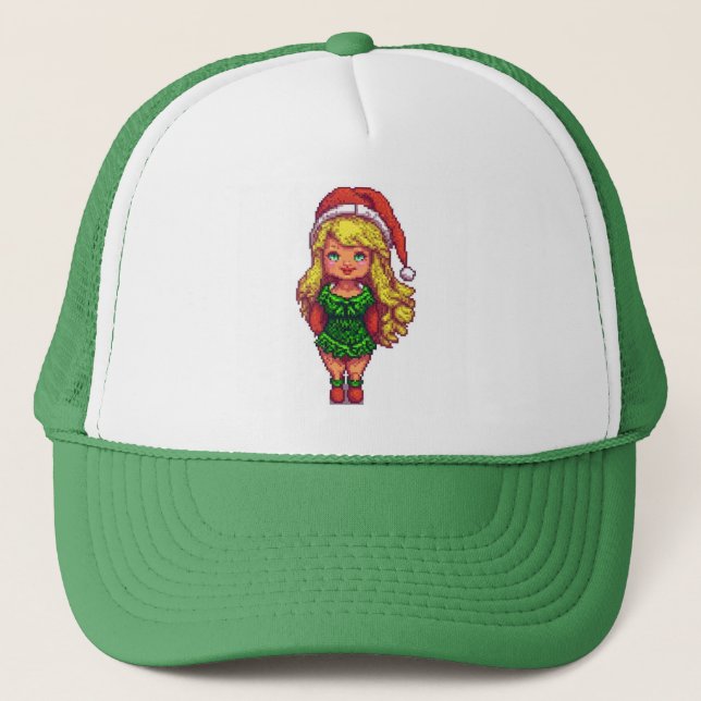 Casquette Chapeau de camion fille de Noël (Devant)