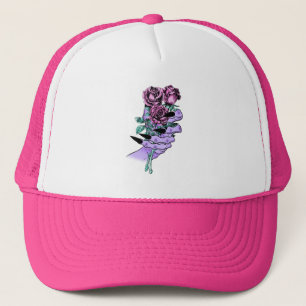 Casquette Chapeau de camion gothique Bouquet