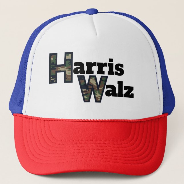 Casquette Chapeau de camion Harris Walz (Devant)