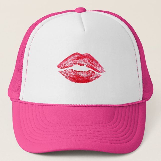 Casquette Chapeau de camion KISS LIPS (Devant)