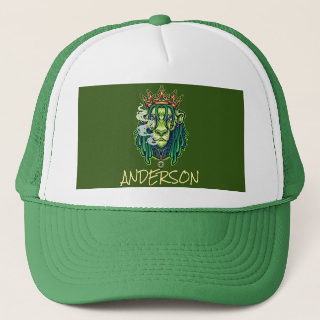 Casquette Chapeau de camion LION WEED KING (Devant)