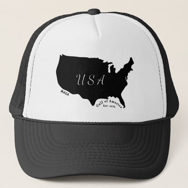 Casquette Chapeau de camion MAGA du golfe d'Amérique (Devant)